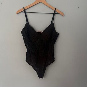 NWT Black Lace Bodysuit